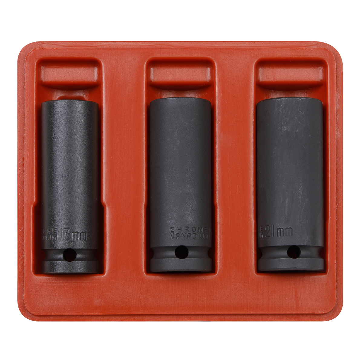 Impact Socket Set 3pc Deep 1/2"Sq Drive