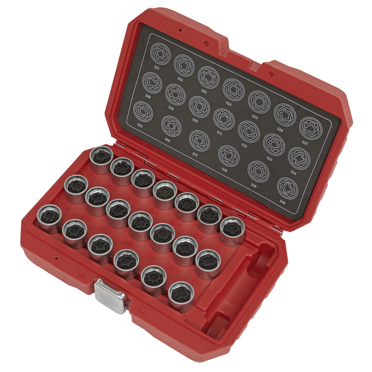 Locking Wheel Nut Key Set 20pc - VAG