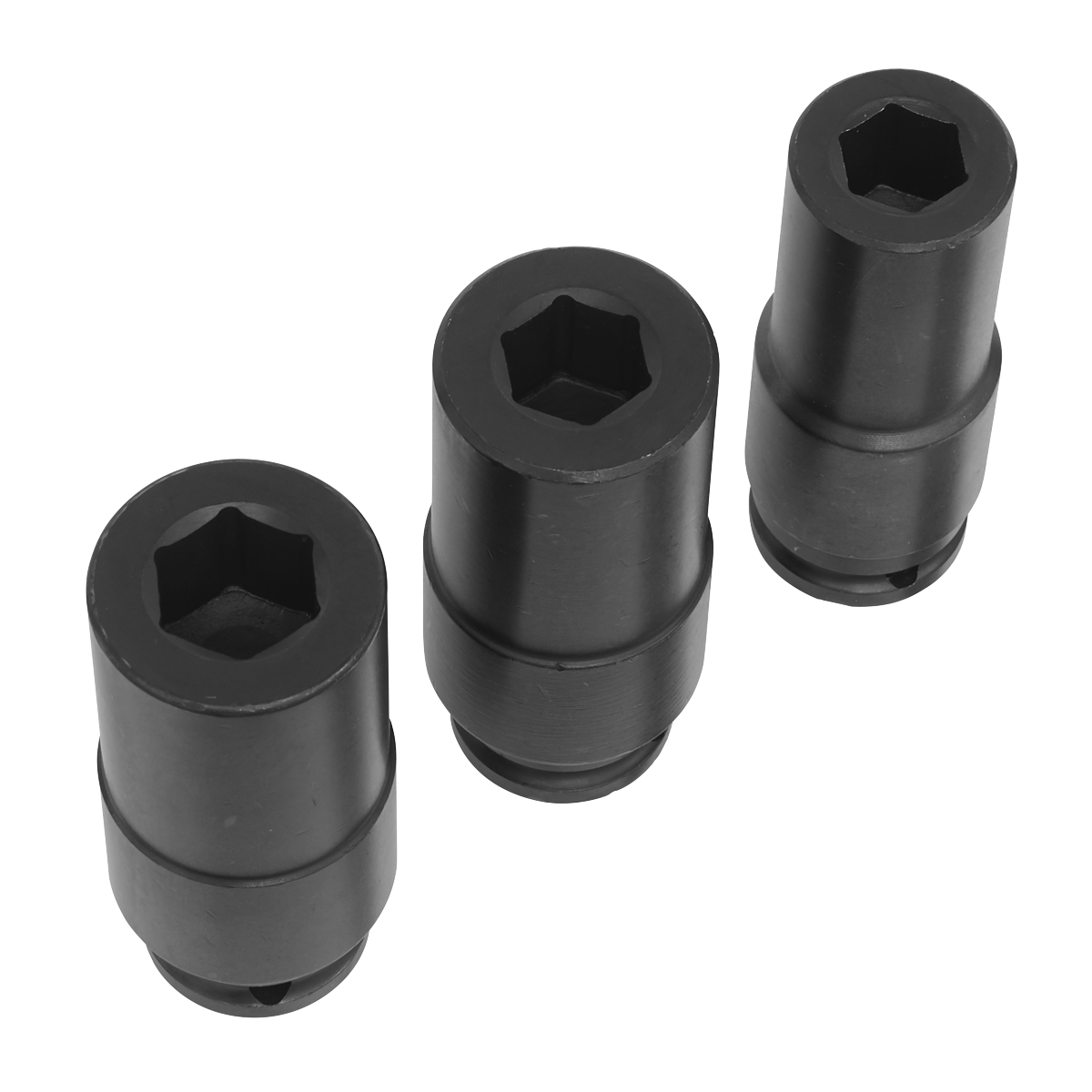 Deep Weighted Impact Socket Set 1/2"Sq Drive 3pc