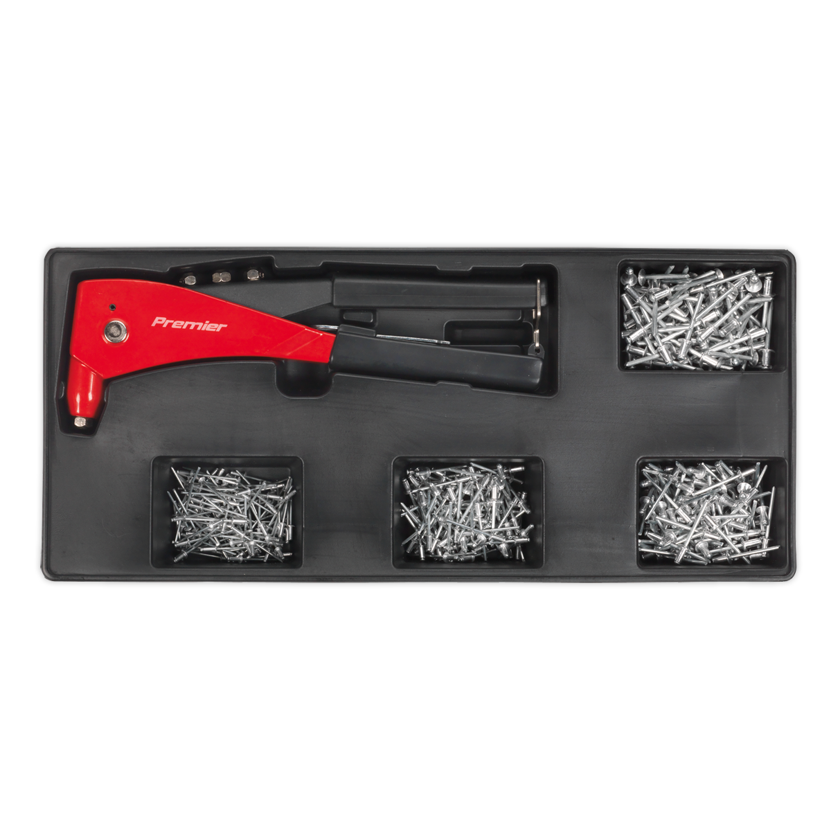 Tool Tray with Riveter & 400 Assorted Rivet Set