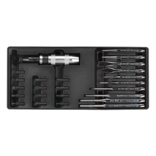 Tool Tray with Punch & Impact Driver Set 25pc