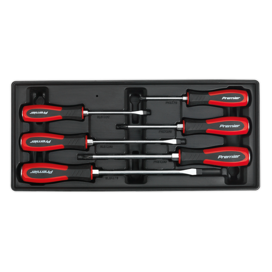 Tool Tray with Hammer-Thru Screwdriver Set 6pc