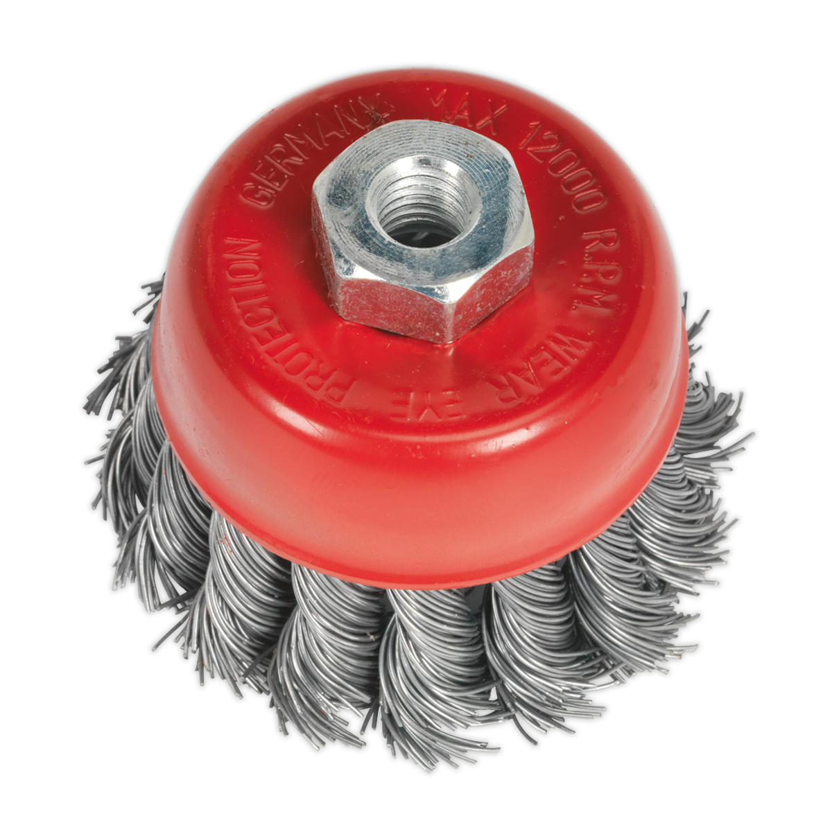 Twist Knot Wire Cup Brush Ø65mm M10 x 1.25mm