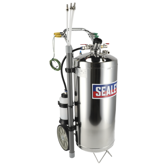 Air Operated Fuel Drainer 40L Stainless Steel