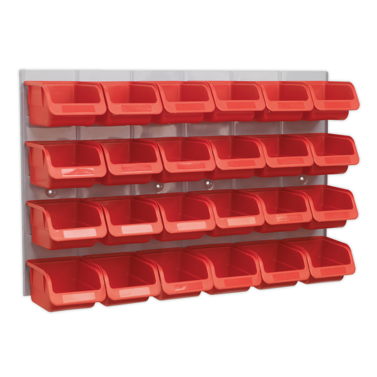 Bin & Panel Combination 24 Bins - Red