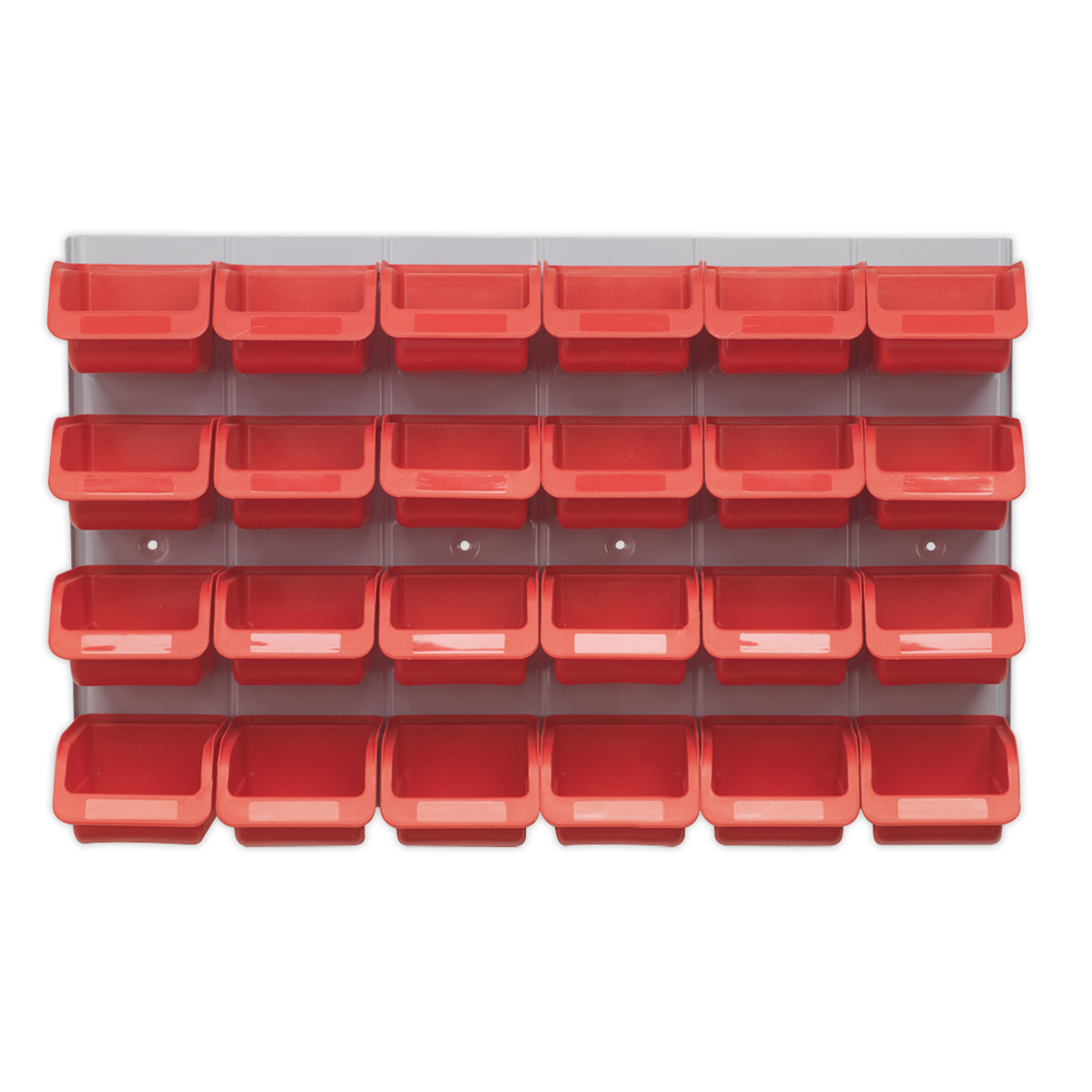 Bin & Panel Combination 24 Bins - Red