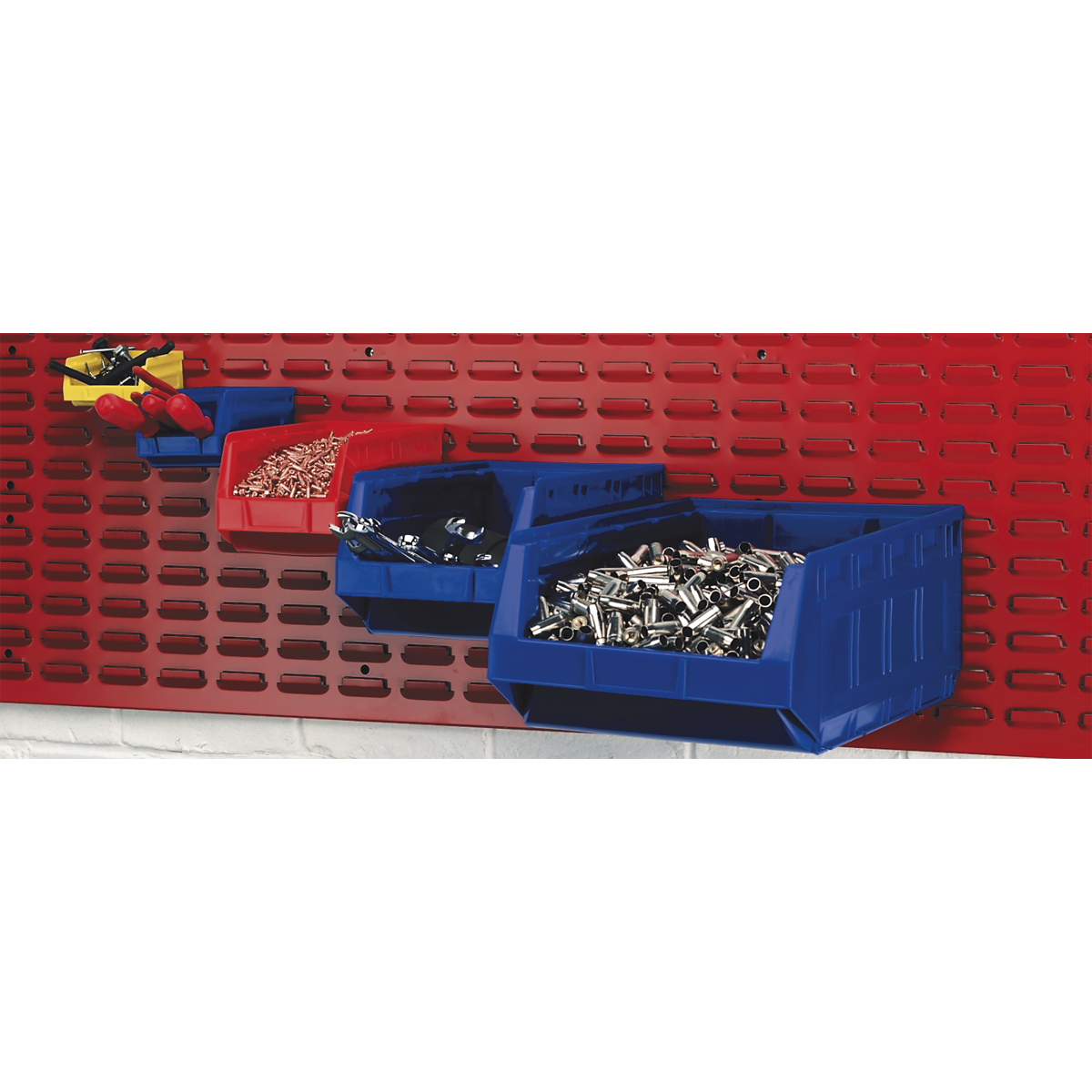 Plastic Storage Bin 150 x 240 x 130mm - Blue Pack of 38