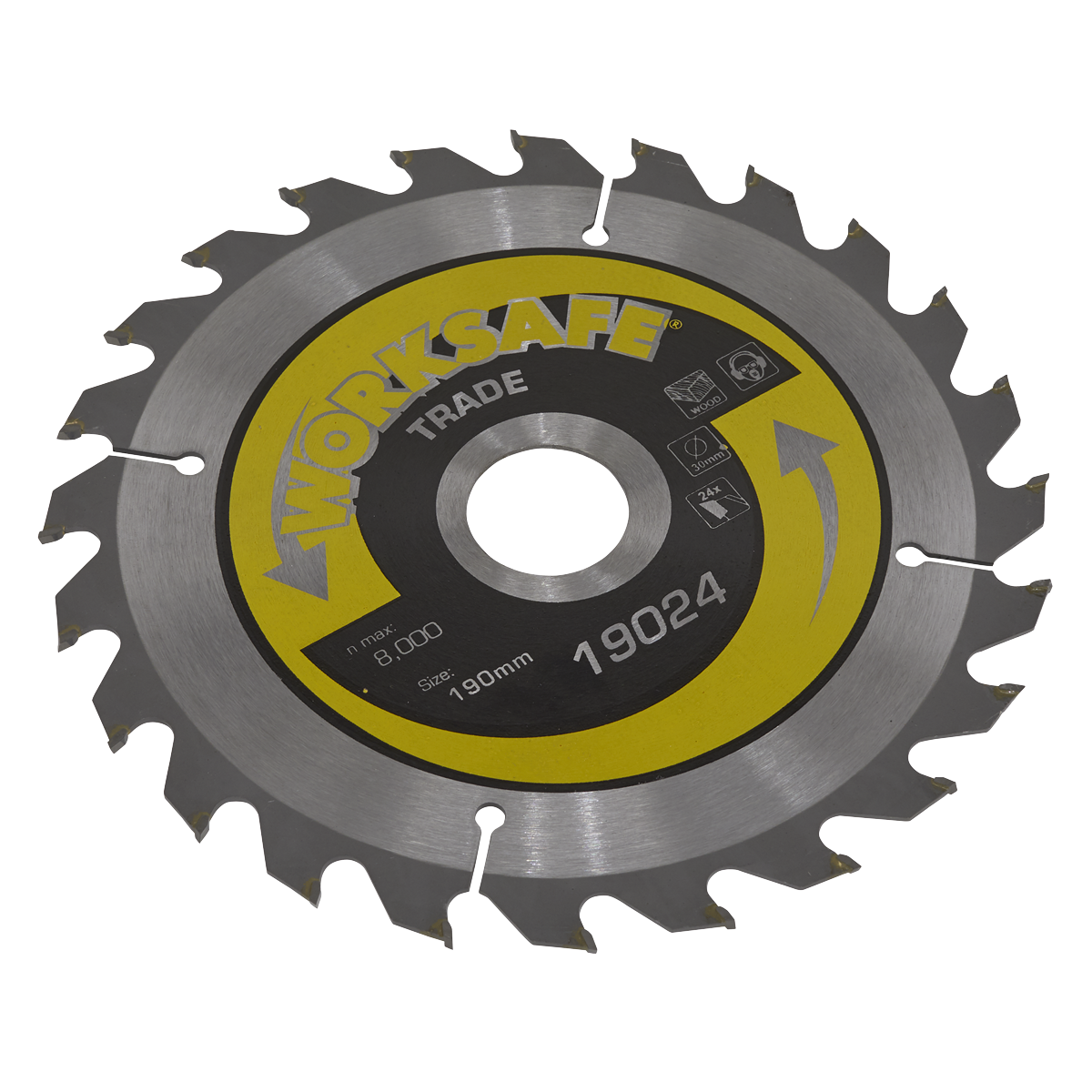 Trade Circular Saw Blade Ø190 x 30mm - 24tpu