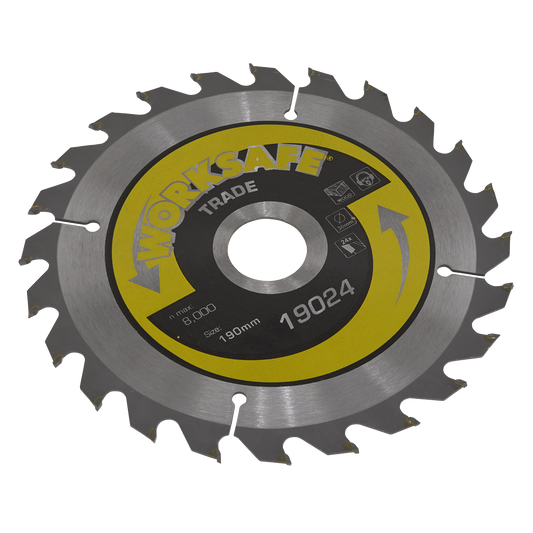 Trade Circular Saw Blade Ø190 x 30mm - 24tpu