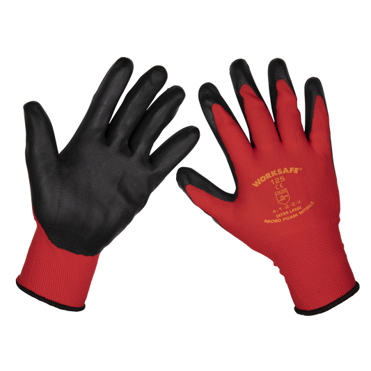 Flexi Grip Nitrile Palm Gloves (X-Large) - Pack of 6 Pairs