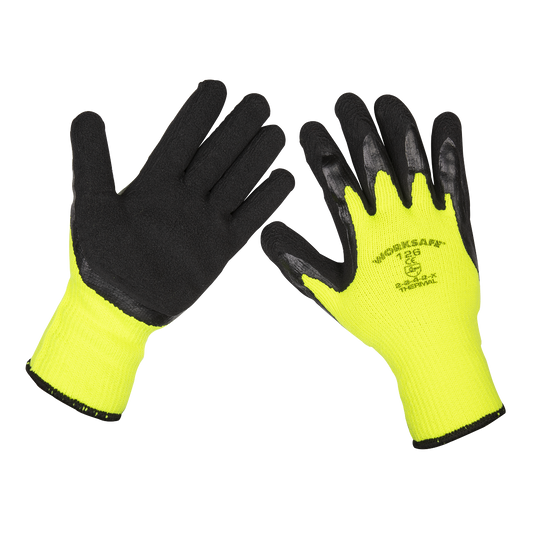 Thermal Super Grip Gloves (Large) - Pack of 6 Pairs