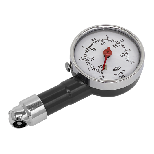 Tyre Pressure Gauge Dial Type 0-4.5bar(0-60psi)