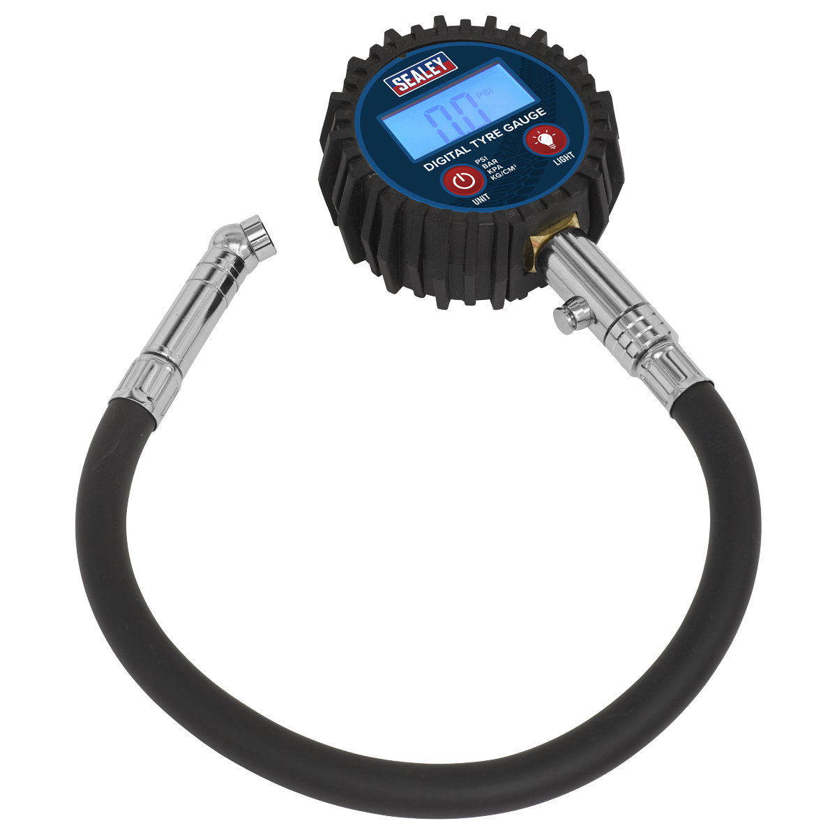 Digital Tyre Pressure Gauge with Push-On Connector