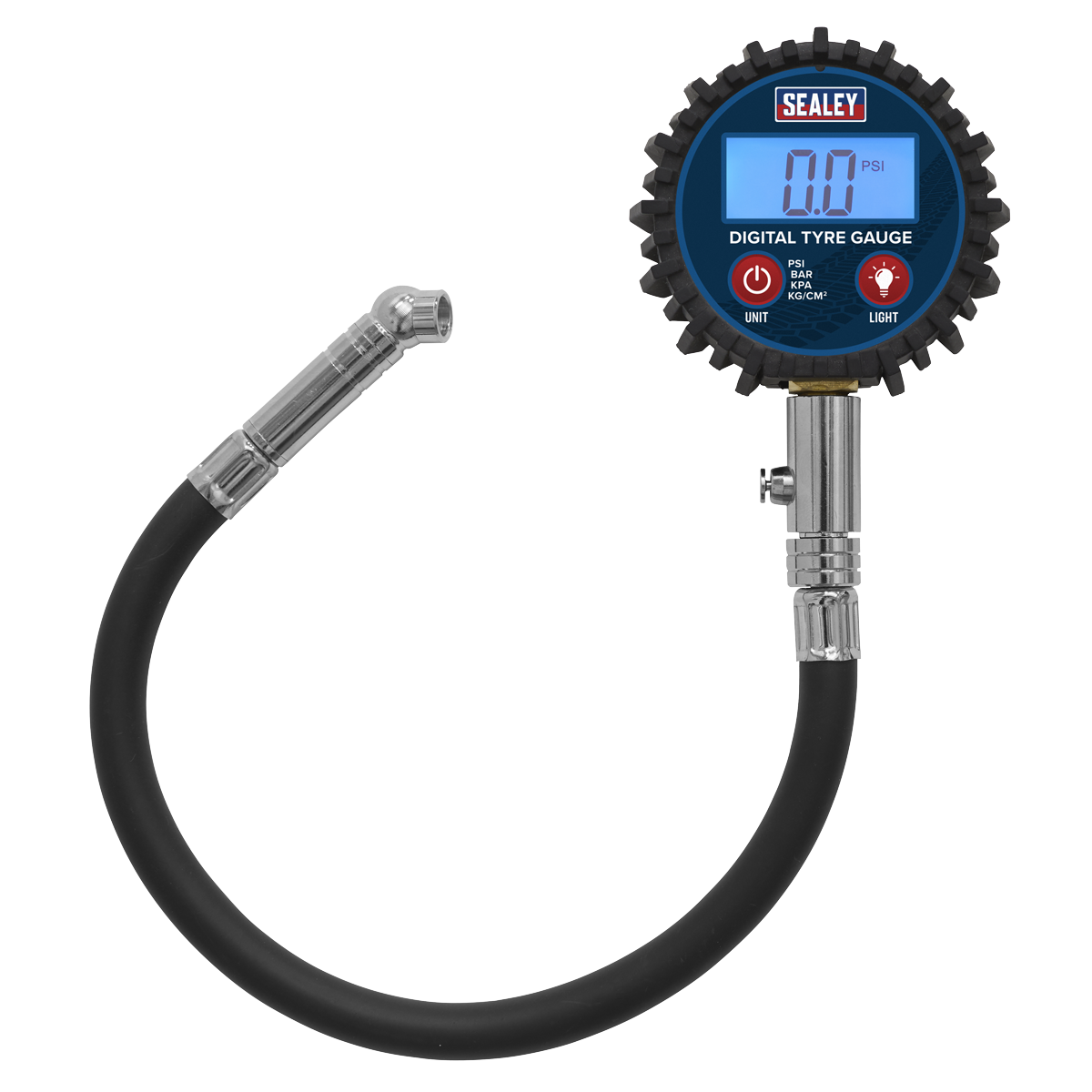 Digital Tyre Pressure Gauge with Push-On Connector