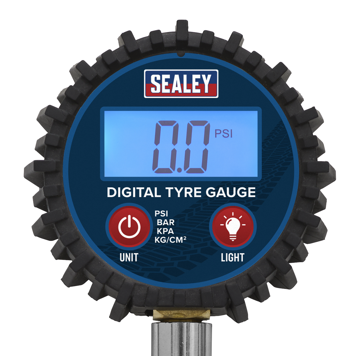 Digital Tyre Pressure Gauge with Twin Push-On Connector