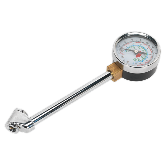 Twin Connector Tyre Pressure Gauge 0-220psi