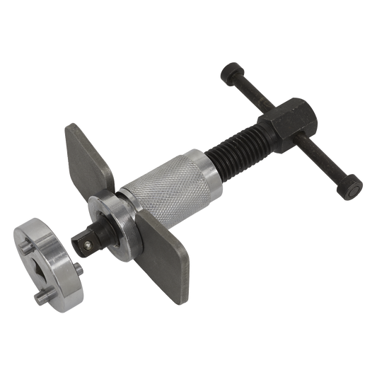 Brake Piston Wind-Back Tool with Double Adaptor Left-Handed