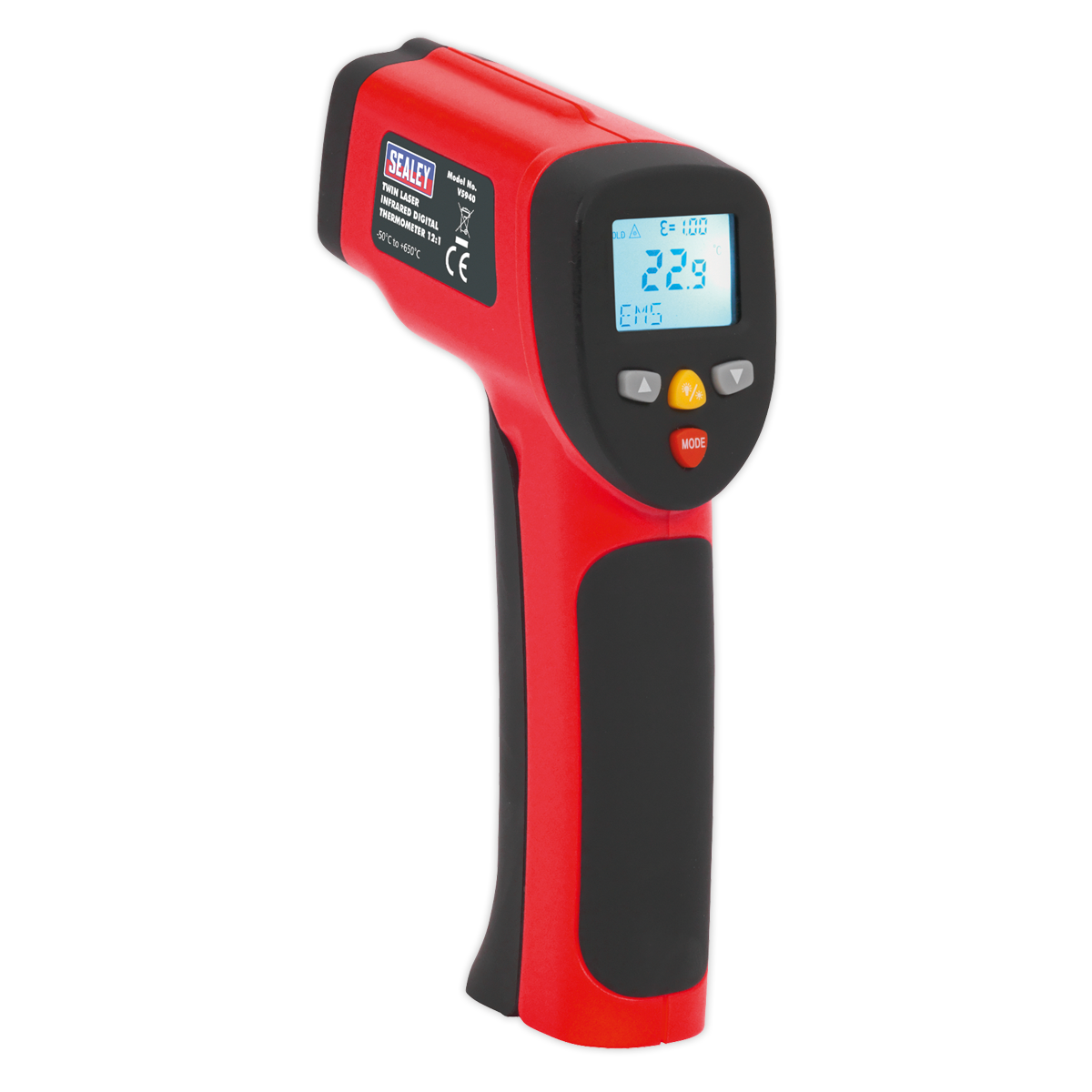 Infrared Twin-Spot Laser Digital Thermometer 12:1