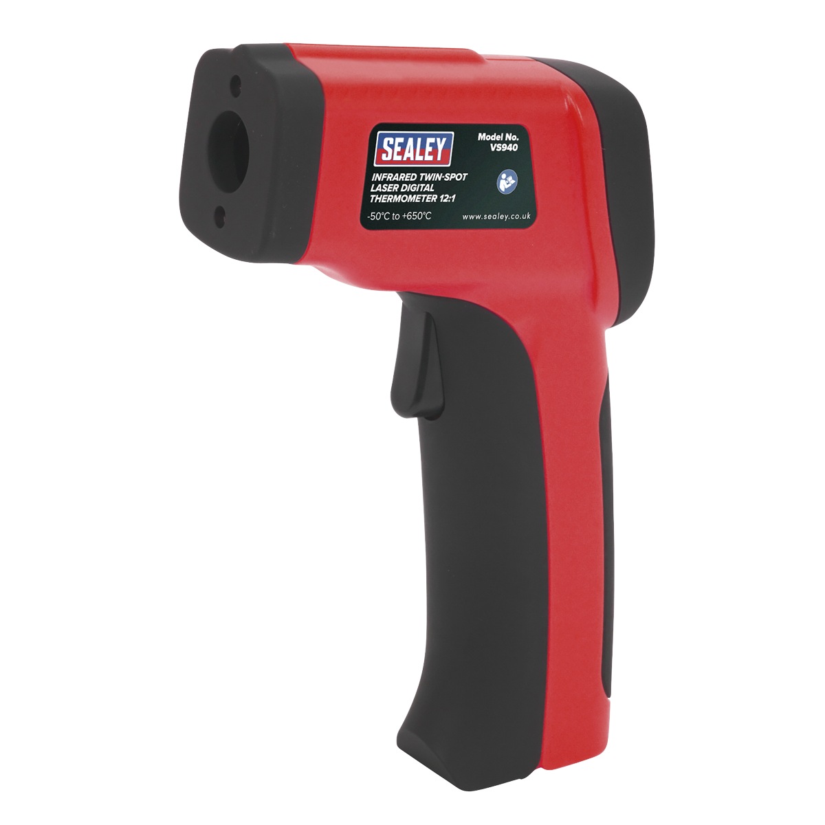 Infrared Twin-Spot Laser Digital Thermometer 12:1