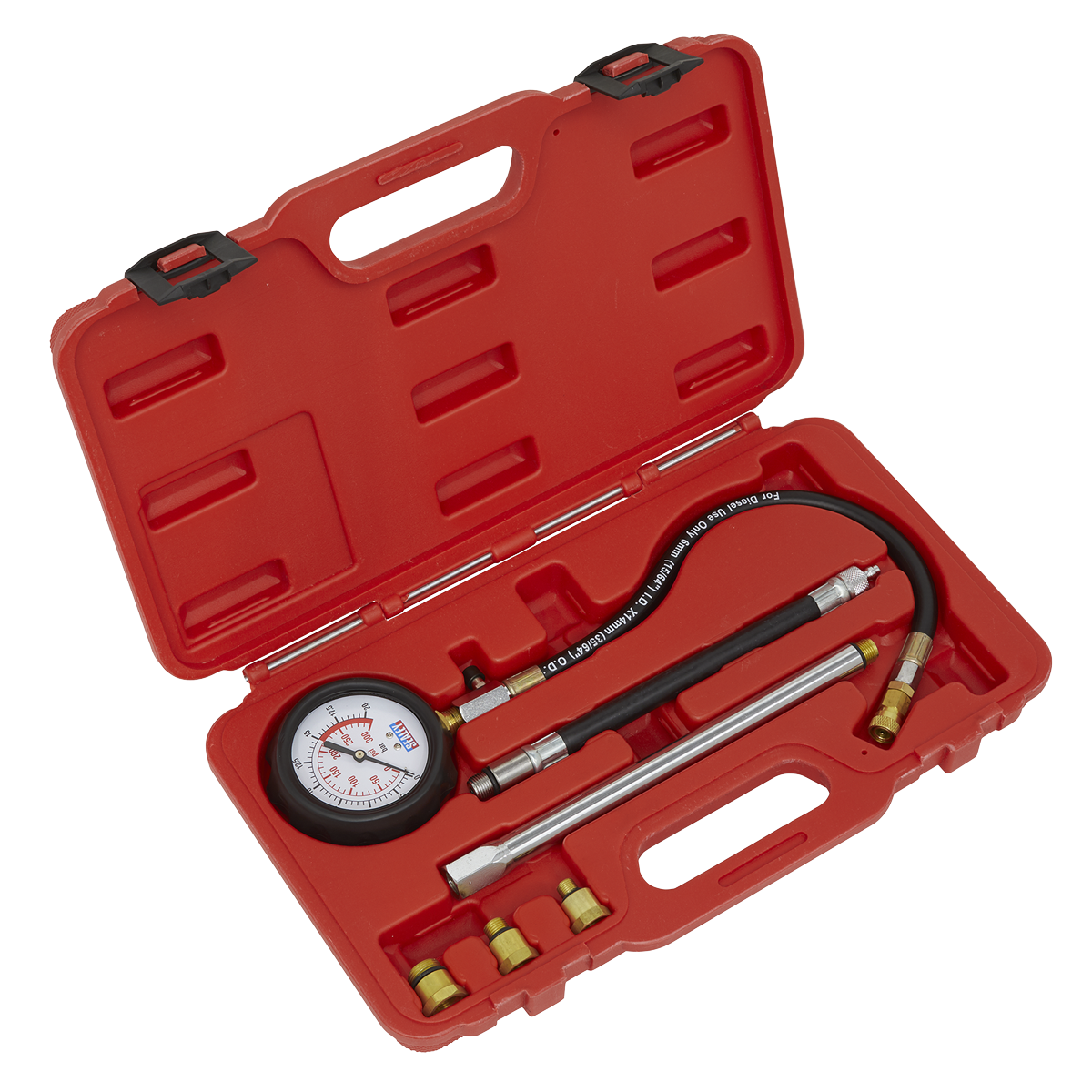 Petrol Engine Compression Tester Deluxe Kit 6pc