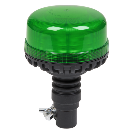 Warning Beacon SMD LED 12/24V Flexible Spigot Fixing - Green