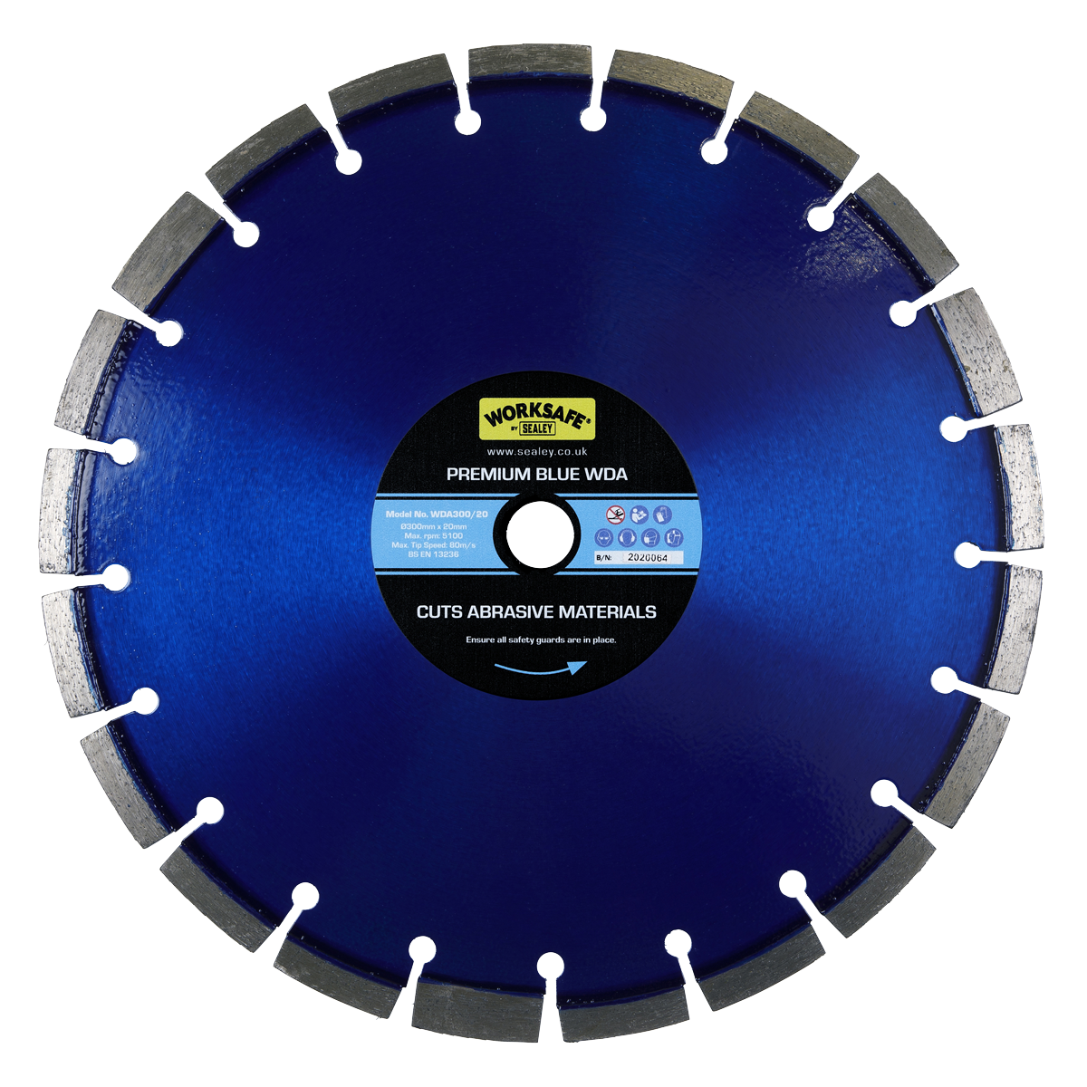 Premium Blue WDA Diamond Blade Ø300 x 20mm