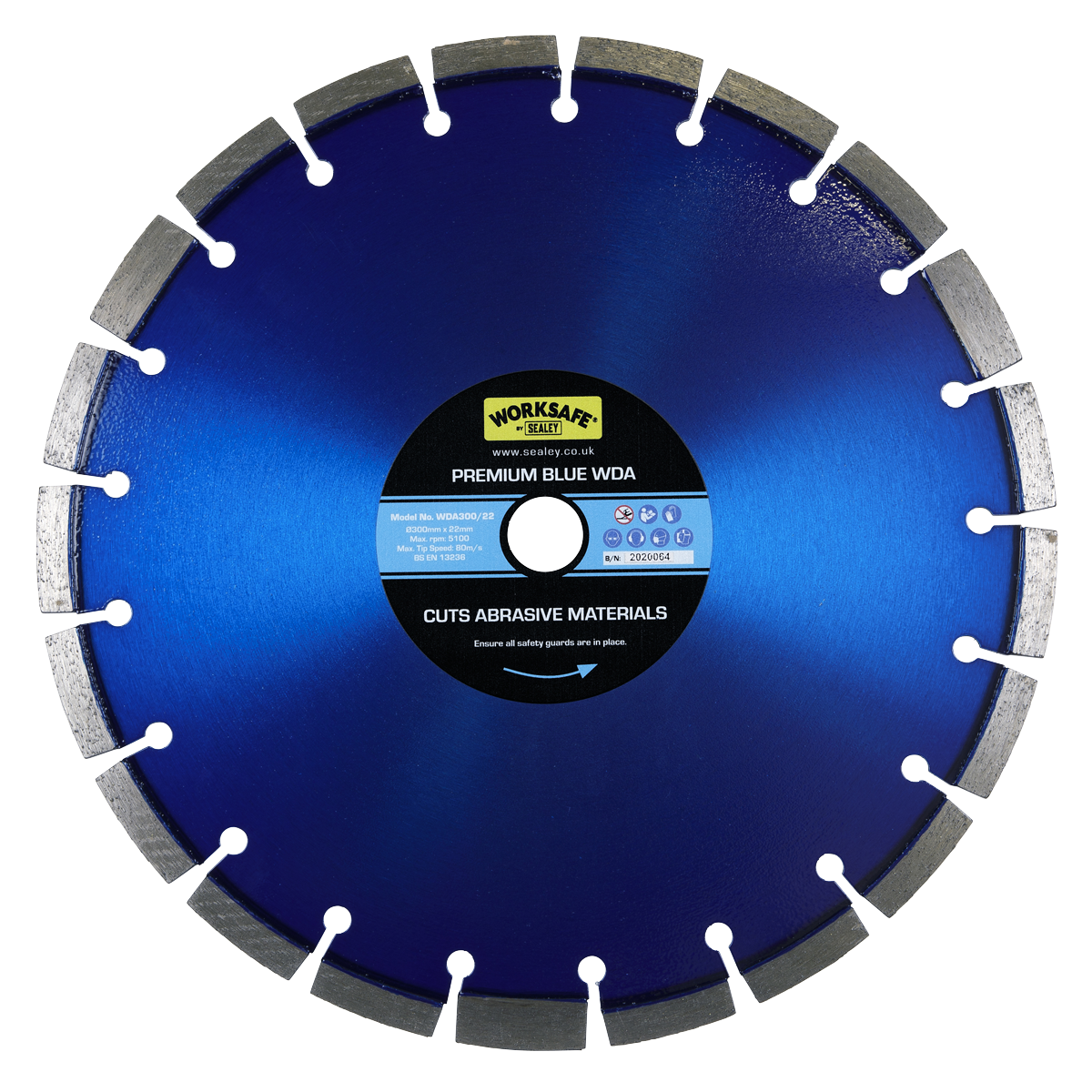 Premium Blue WDA Diamond Blade Ø300 x 22mm