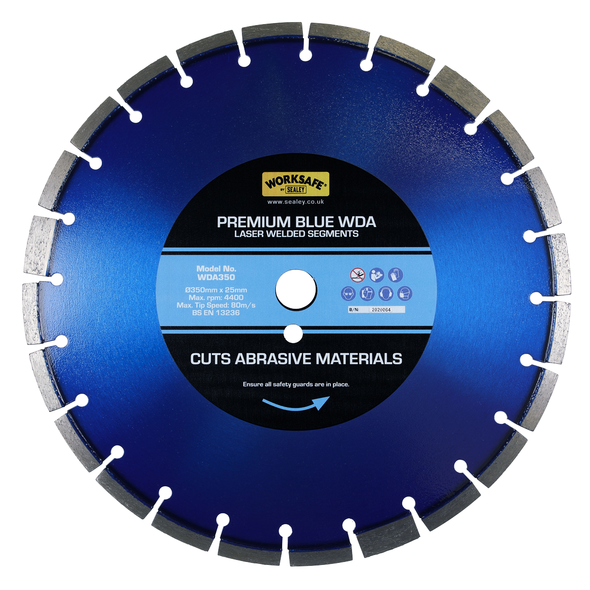 Premium Blue WDA Diamond Blade Ø350 x 25mm