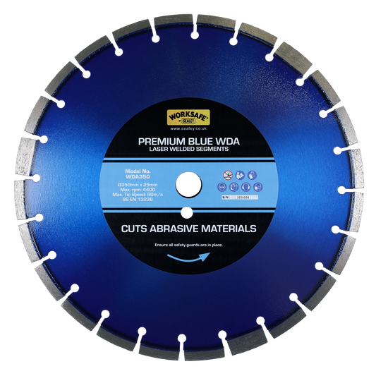 Premium Blue WDA Diamond Blade Ø350 x 25mm