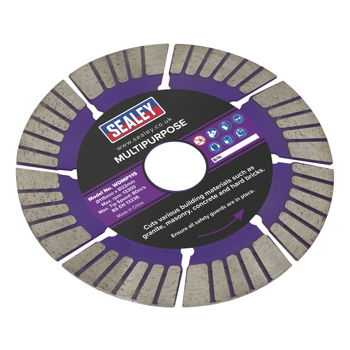 Cutting Disc Multipurpose Dry/Wet Use Ø115mm