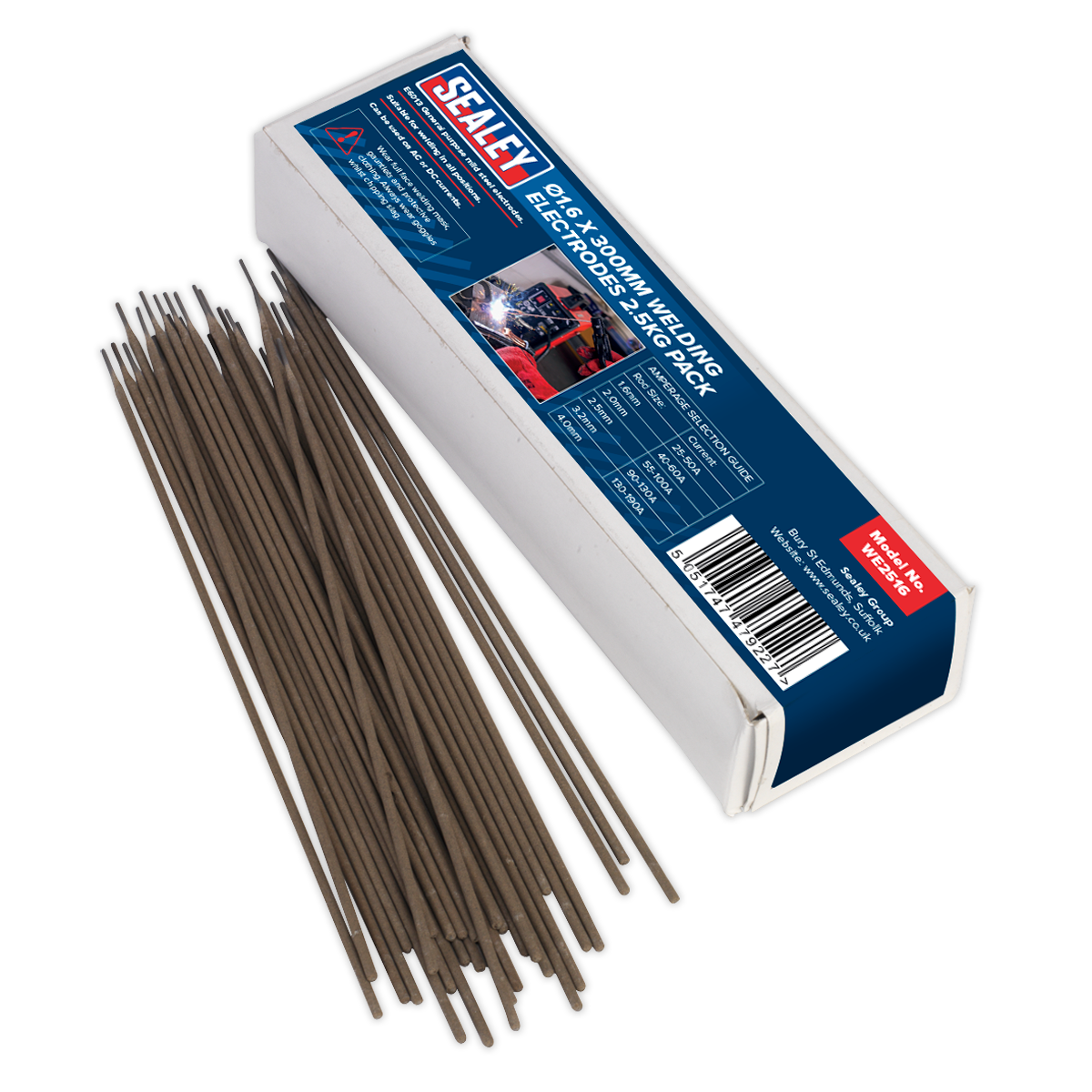 Welding Electrodes Ø1.6 x 300mm 2.5kg Pack