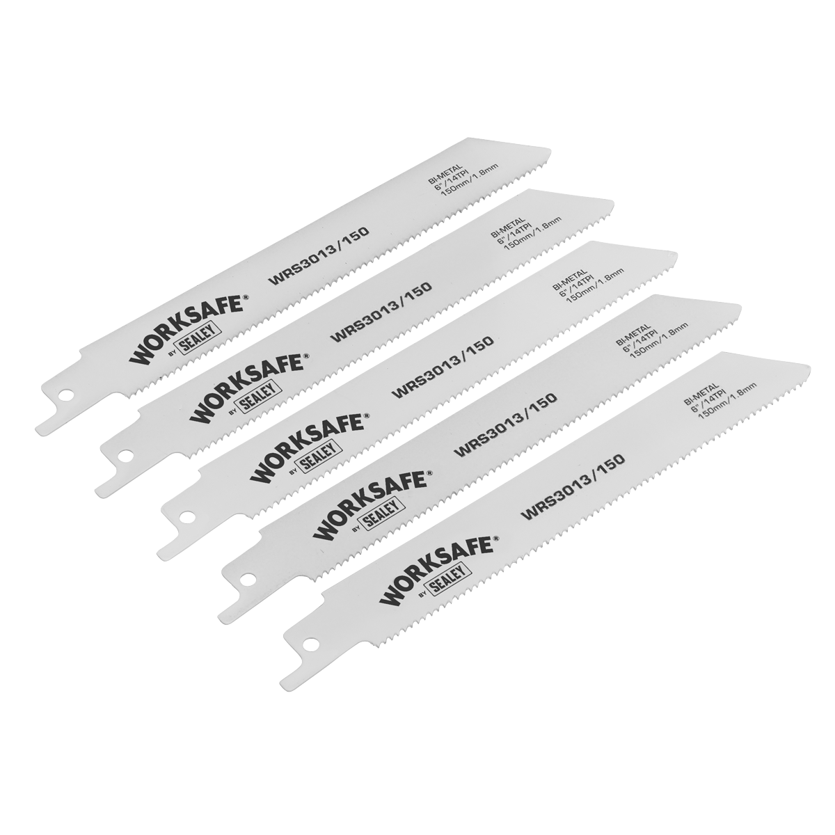 Reciprocating Saw Blade 150mm 14tpi - Pack of 5